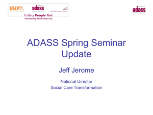 ADASS Spring Seminar Update