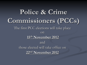 Police & Crime Commissioners (PCCs)