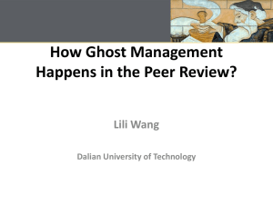 Powerpoint Slides - Peer Review, Research Integrity, and the