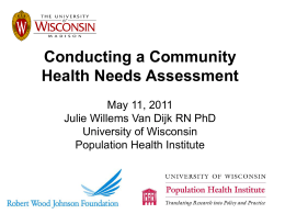 Community health needs assessment essay