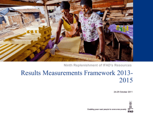 Results Measurements Framework 2013-2015