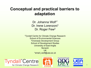 Wolf et al. Barriers to adaptation