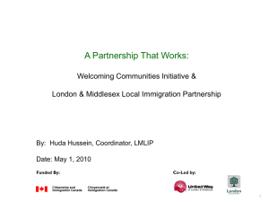 A Partnership that Works – WCI and London & Middlesex LlP