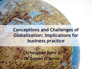 Conceptions and Challenges of Globalization: Implications for