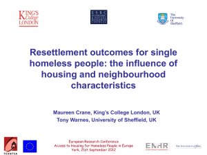 The Influence of Housing and Neighbourhood Characteristics on