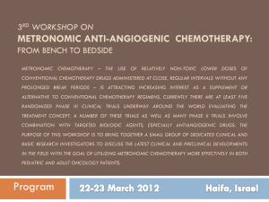 3rd Workshop on Metronomic Anti-Angiogenic