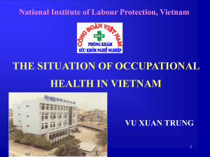 the situation of occupational health in vietnam