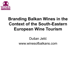 Branding Balkan Wines in the Context of the South