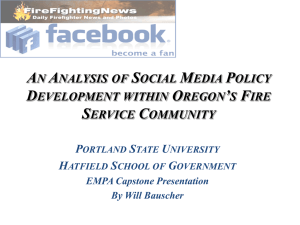 An Analysis of Social Media Policy Development within Oregon`s