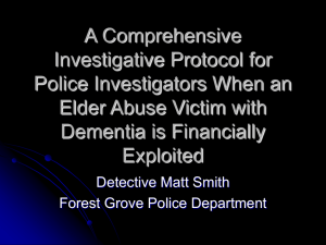 A Comprehensive Investigative Protocol for Police Investigators