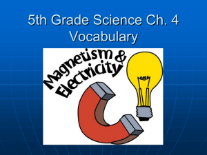 5th Grade Science Ch. 4 Vocabulary