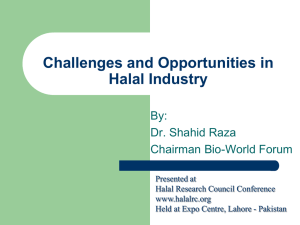 Challenges and Opportunities in Halal Industry