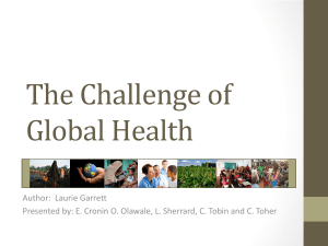 Laurie Garrett (The Challenge of Global Health)