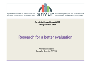 Research for a better evaluation
