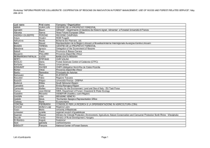 List of participants - European Forest Institute