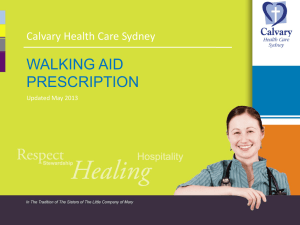 PPT Clinical Resource - Walking aid prescription