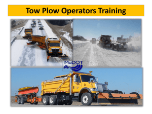 Tow Plow Training