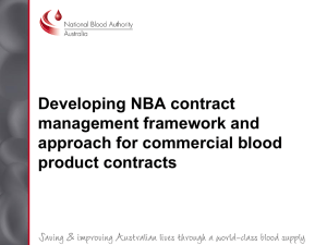 NBA - Developing NBA contract management framework and
