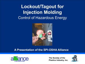 Lockout Tagout for Injection Molding Machines PowerPoint