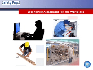Ergonomics Assessment for the Workplace Training