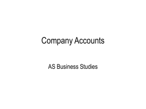 Company Accounts *