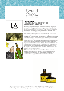 ScandChoco La-Organic Produktblad