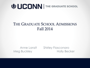 The Graduate School Admissions Overview