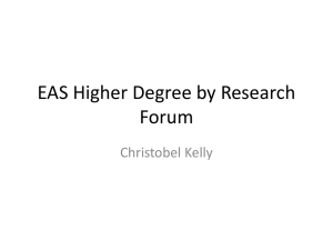 EAS Higher Degree by Research Forum