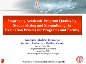 Chief Residents Quality Improvement Project 2011