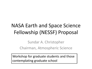 NASA Earth and Space Science Fellowship