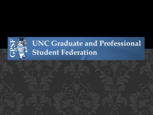 Graduate and Professional Student Federation (GPSF) at UNC