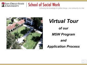 MSW Program - School of Social Work, SDSU