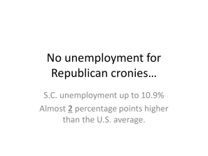No unemployment for Republican cronies…