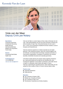 Viola van der Meer Deputy Civil-Law Notary