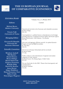 Contents - The European Journal of Comparative Economics