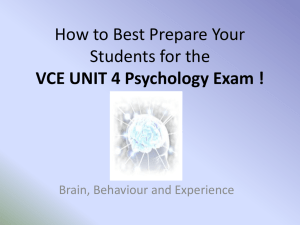 How to Best Prepare Your Students for the VCE UNIT 4 Psychology