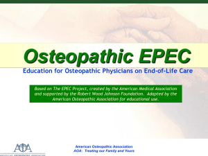 Osteopathic EPEC Module 2 - American Osteopathic Association