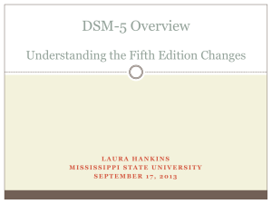 DSM-5 Understanding and Interpreting