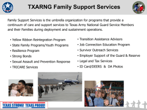 Yellow Ribbon Program - Texas Military Forces Family Support