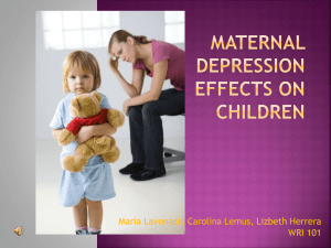 Maternal Depression Final Presentation