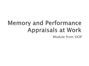 Memory and Performance Evaluations at Work