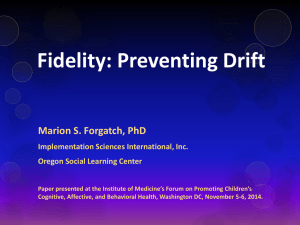 Fidelity - Institute of Medicine