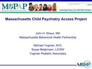 MA Child Psychiatry Access Project