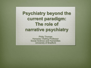 Psychiatry beyond the current paradigm: The role of narrative