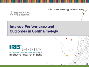 the IRIS™ Registry. - American Academy of Ophthalmology