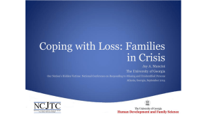 Coping with loss: families in crisis