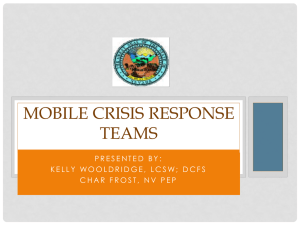 Mobile Crisis Response Team - Nevada Public Health Foundation