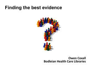 Finding-the-Best-Evidence-Owen