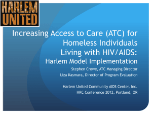 Increasing Access to Healthcare Services for Homeless Individuals