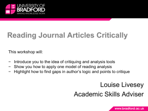 1.Understanding critiquing tools